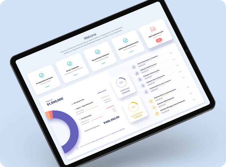 A business owner working on a laptop